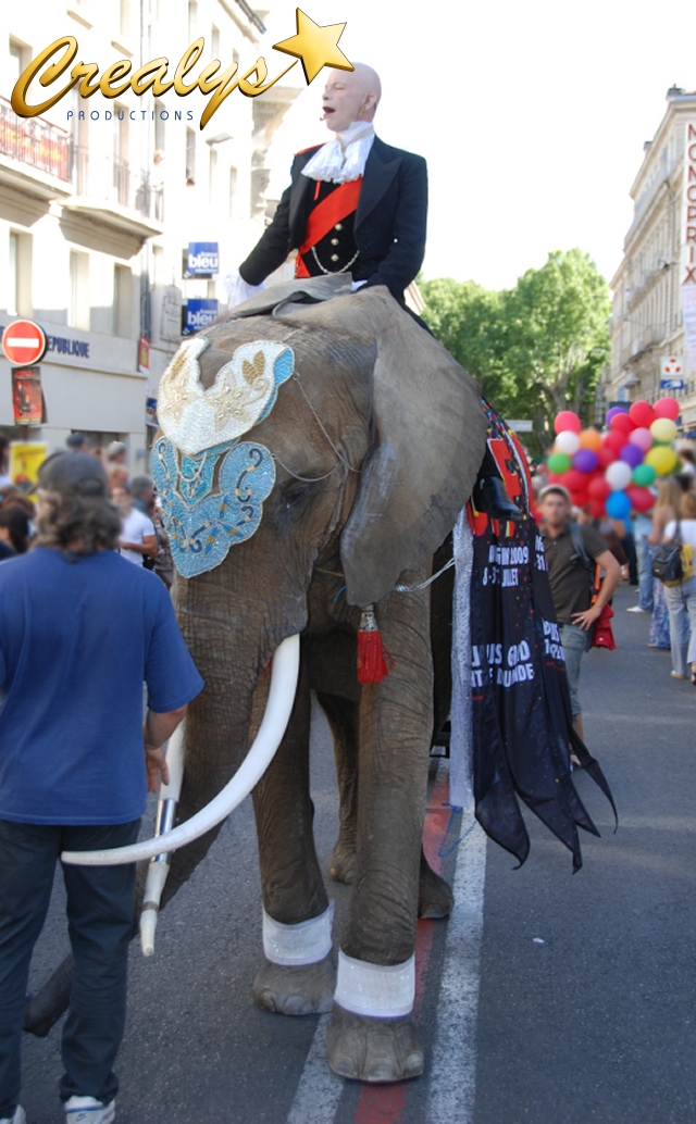 location éléphant  parade