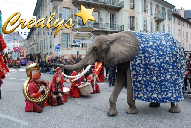 Eléphant pour une soirée ou une inauguration